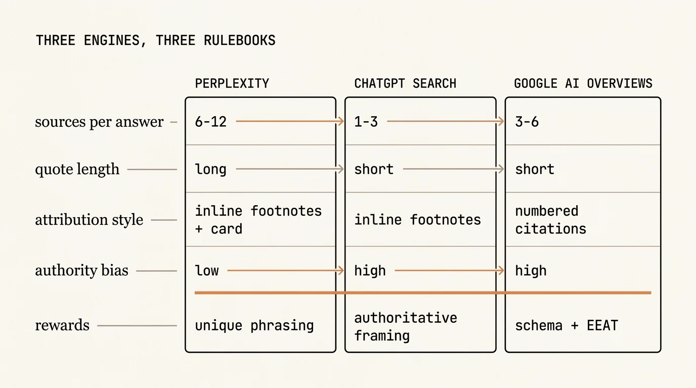Perplexity vs ChatGPT: Different Citation Rules